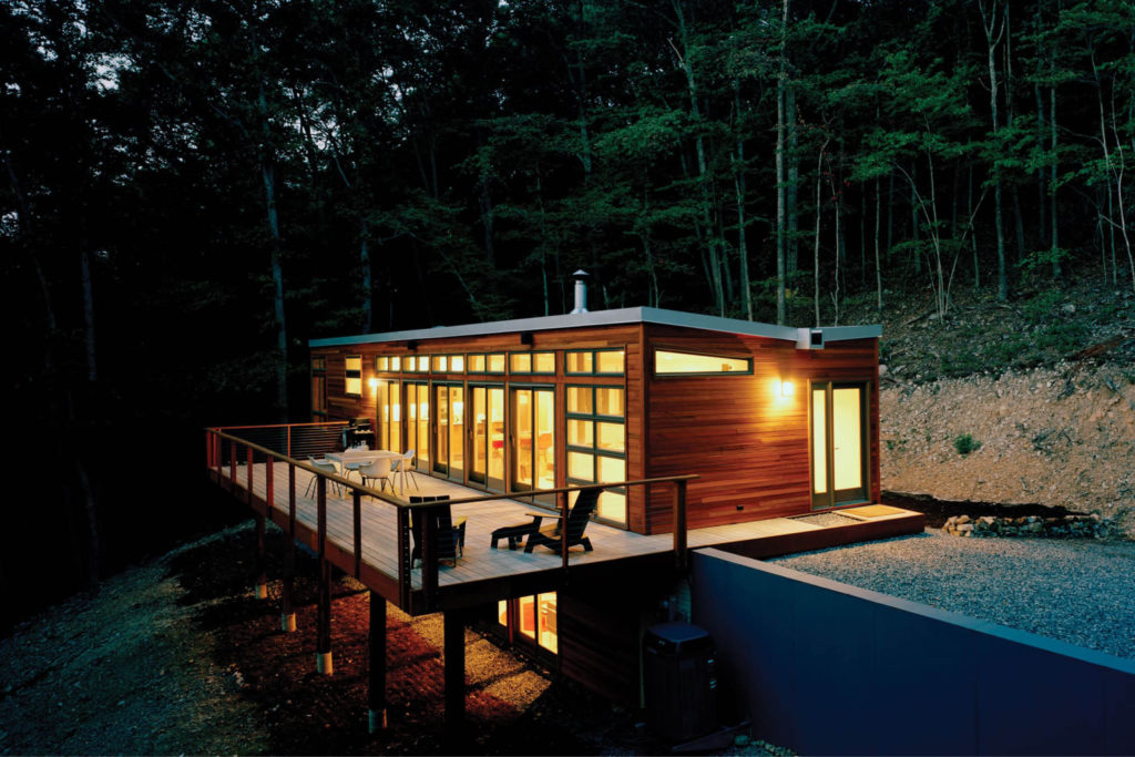 res4-resolution-4-architecture-modern-modular-home-prefab-house-brown-bar-exterior-night